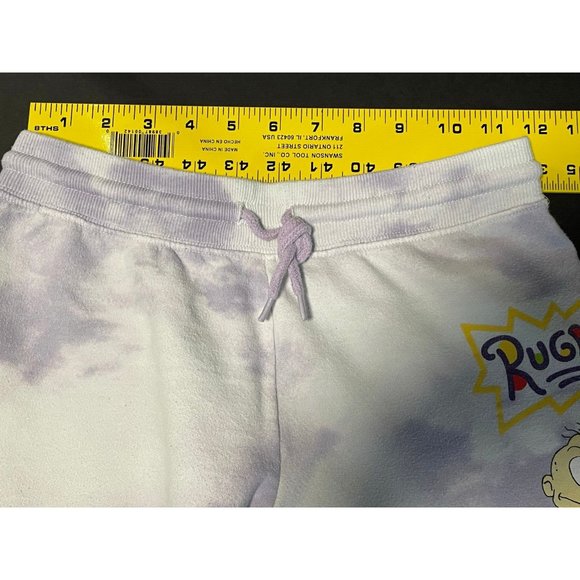 Nickelodeon Rugrats jogger sweatpants womens XS 23 x 26 117508 tye dye purple - Picture 6 of 11